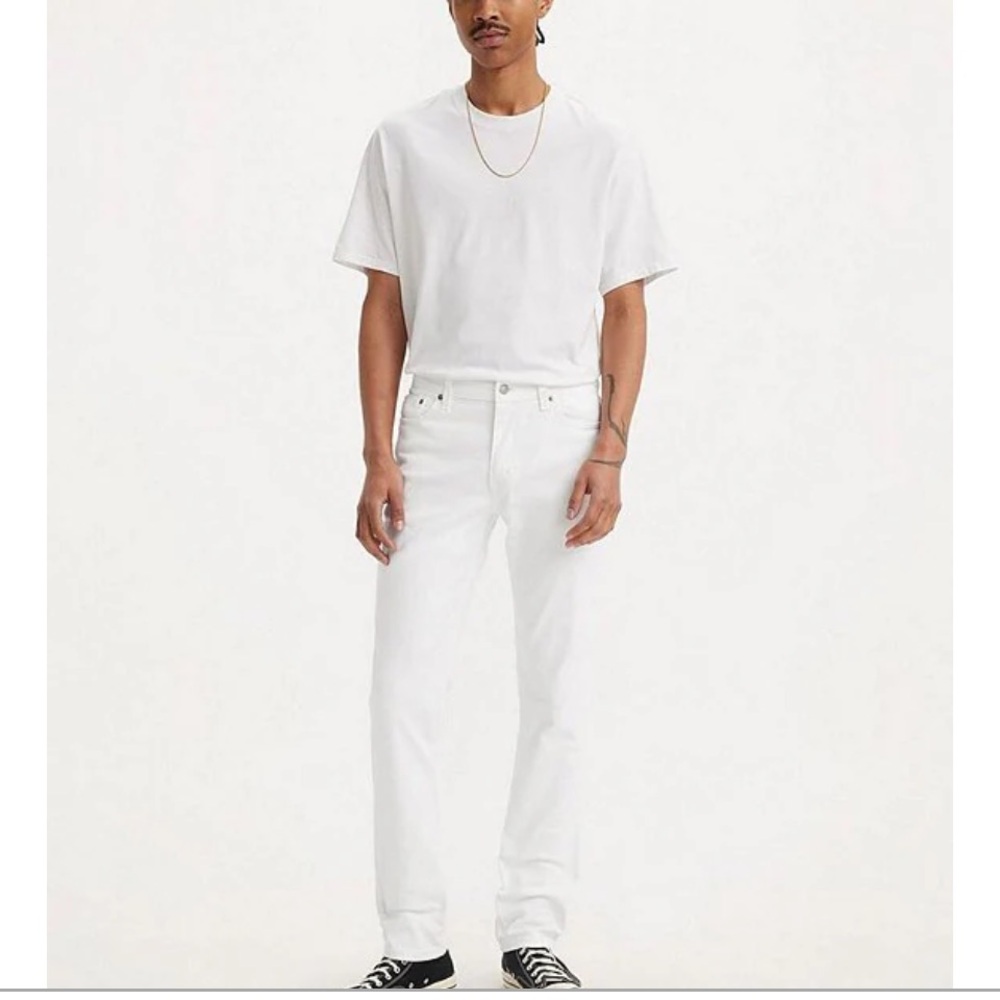 Levi's 511 Men's 34 Waist Slim White Jeans - Picture 3 of 15